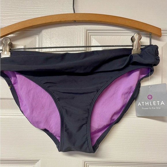 NWT Athleta Biarritz Swim bottoms Grey Multi Size S - Picture 2 of 8
